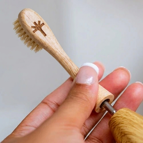 Boar Hair Bristle Bamboo Replacement Toothbrush Heads 2 Pack | Thallō