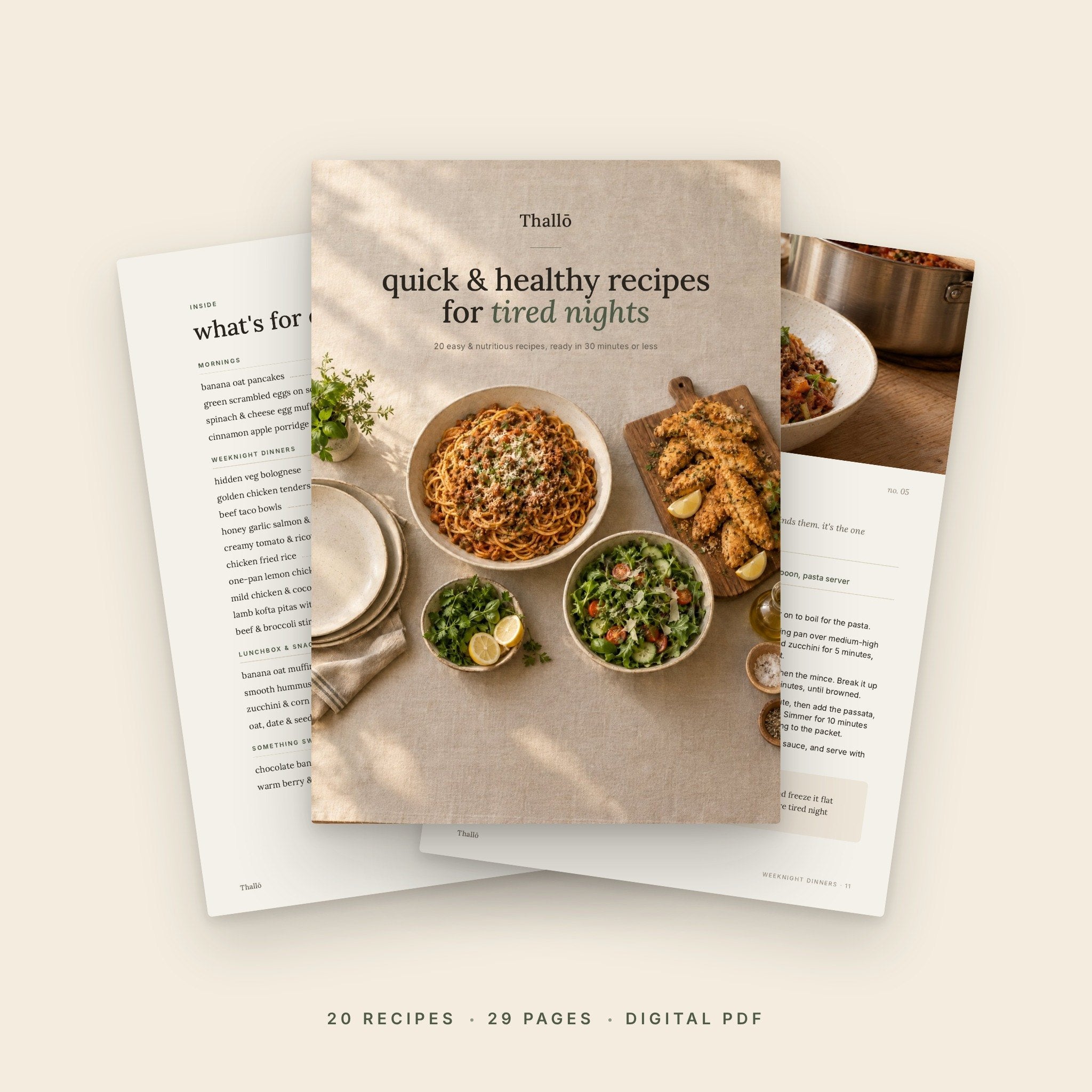 Quick & Healthy Recipes for Tired Nights ebook